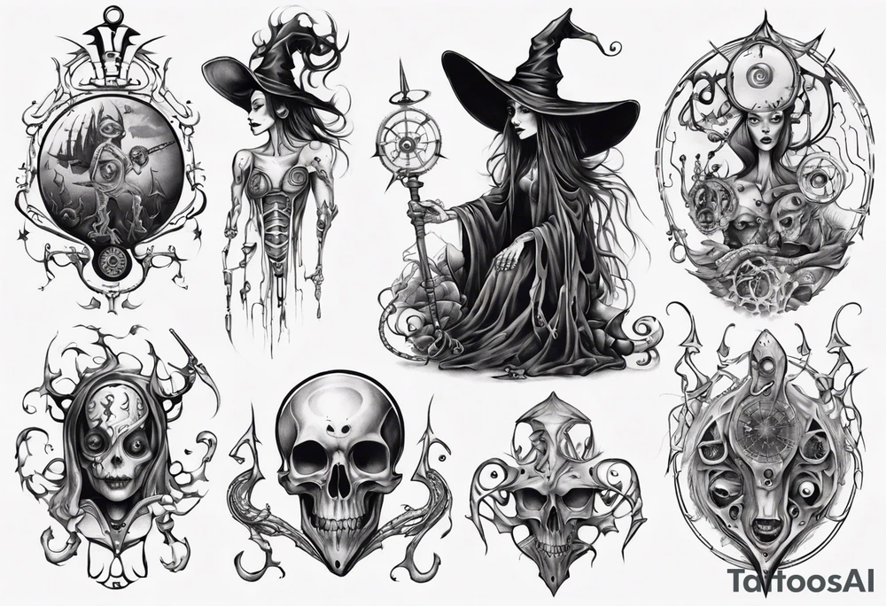 witch tattoo idea