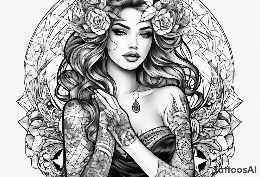 Peace and panic tattoo idea