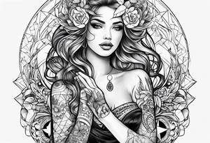 Peace and panic tattoo idea