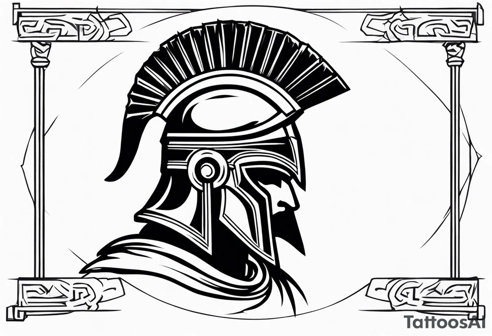 greek spartan tattoo tattoo idea