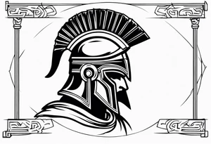 greek spartan tattoo tattoo idea