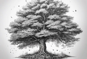 A tree that has my familie inistials in it tattoo idea