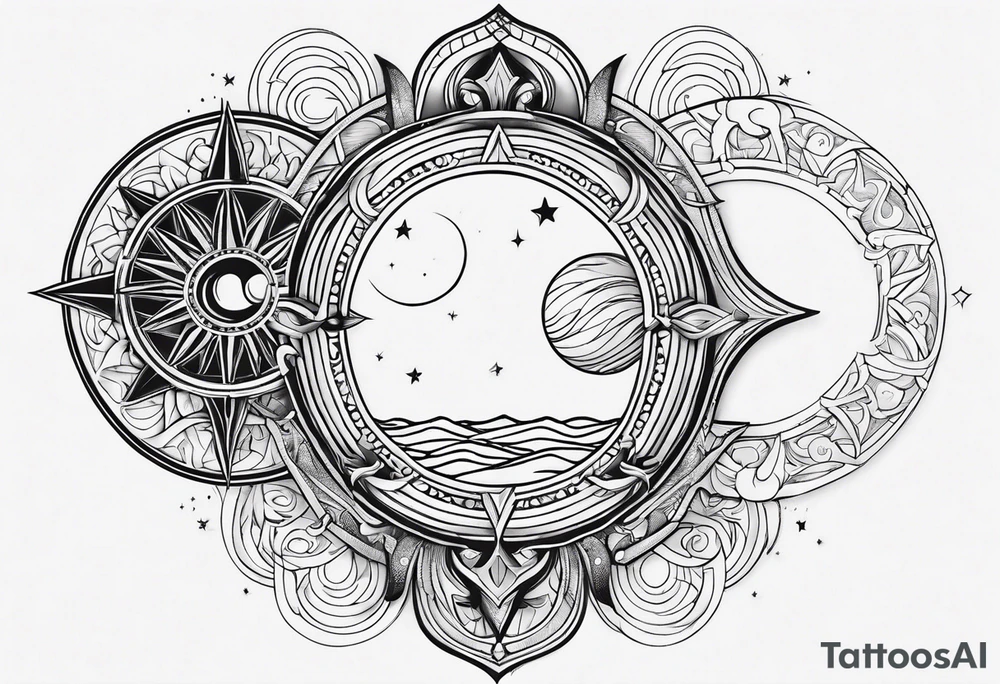 Sun in Pisces , Aquarius moon and Leo rising tattoo idea