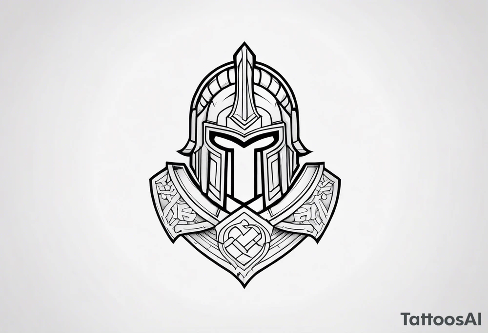 Ancient spartan symbol tattoo tattoo idea