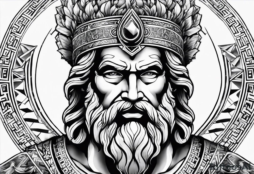 Greek Zeus tattoo idea