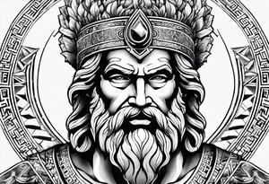 Greek Zeus tattoo idea