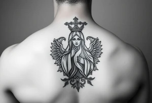 Icône russe orthodoxe de la vierge de kazan tattoo idea