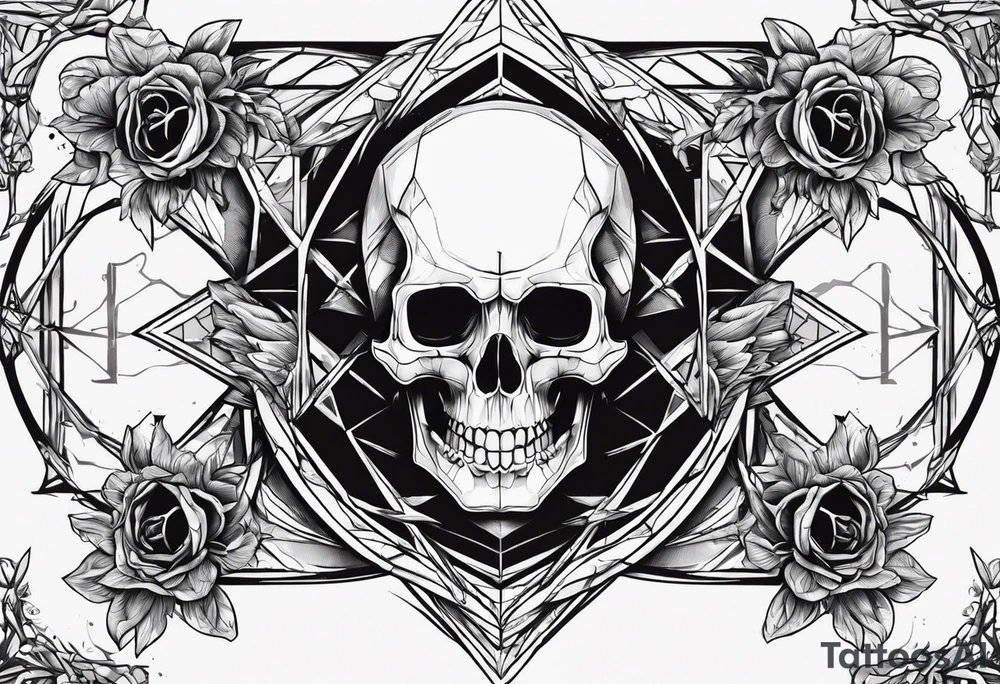 Skeleton front lever tattoo idea