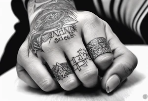 John 3:16  on fingers tattoo idea