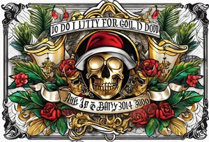 Do it for the bay gold blooded tattoo idea