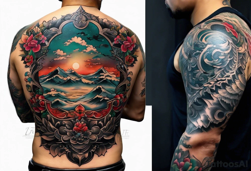 I want a unique half sleeve tattoo for men tattoo idea