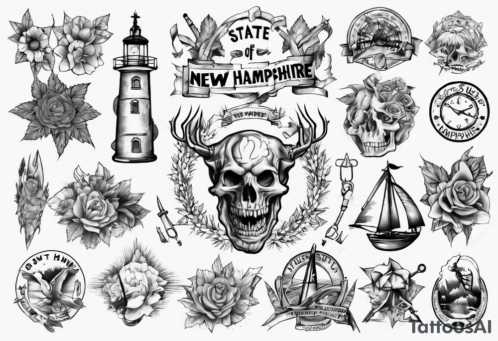 state of new Hampshire tattoo idea