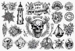 state of new Hampshire tattoo idea