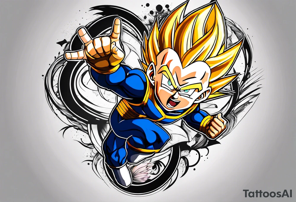 vegeta tattoo idea