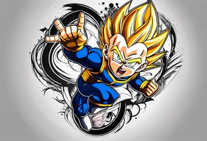 vegeta tattoo idea