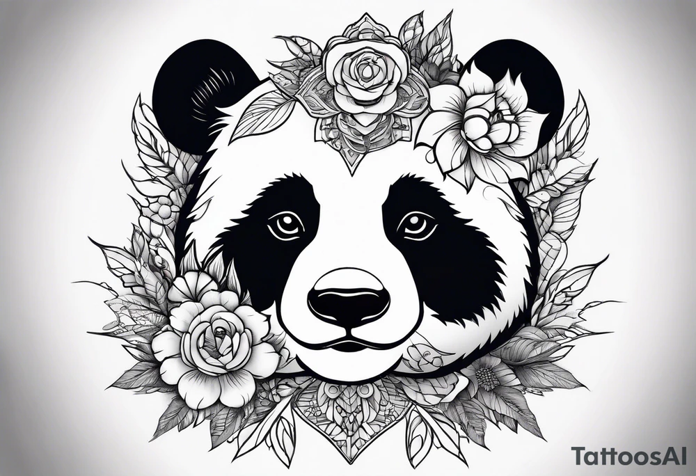 Panda tattoo idea
