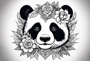 Panda tattoo idea