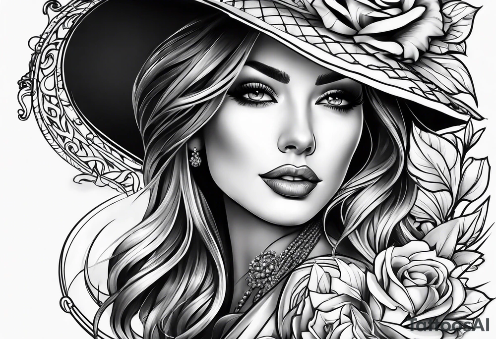 Pretty woman tattoo idea