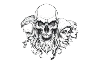 7 biblical “deadly sins”(Lust, Gluttony,Greed,Sloth,Wrath,Envy, and Pride). tattoo idea