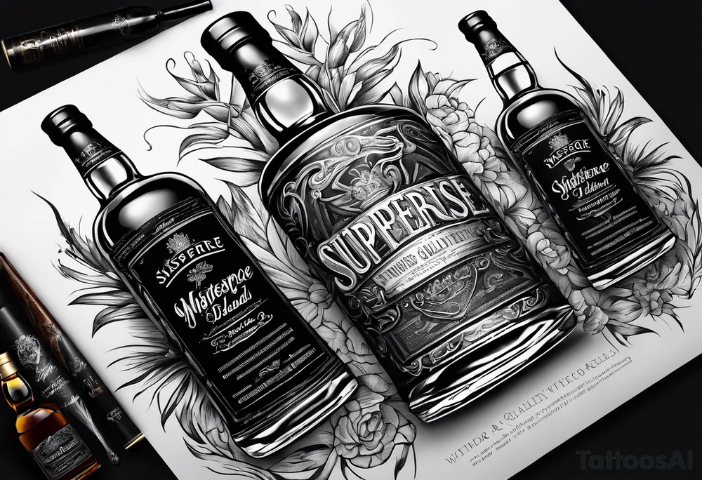 Windsor Imported supreme blend whiskey tattoo idea