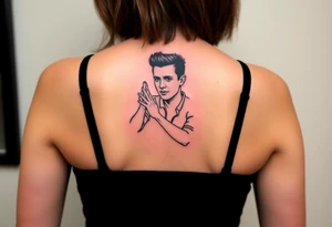 Rick Astley Never Gonna Give You Up Dance Pose tattoo idea