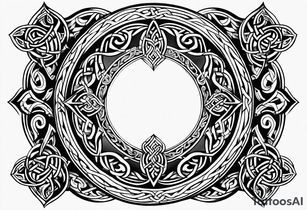 celtic circle tattoo idea