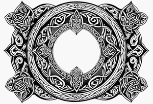 celtic circle tattoo idea