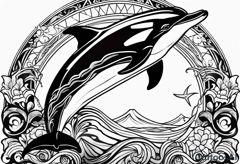 dolphin tattoo idea