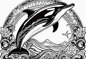 dolphin tattoo idea