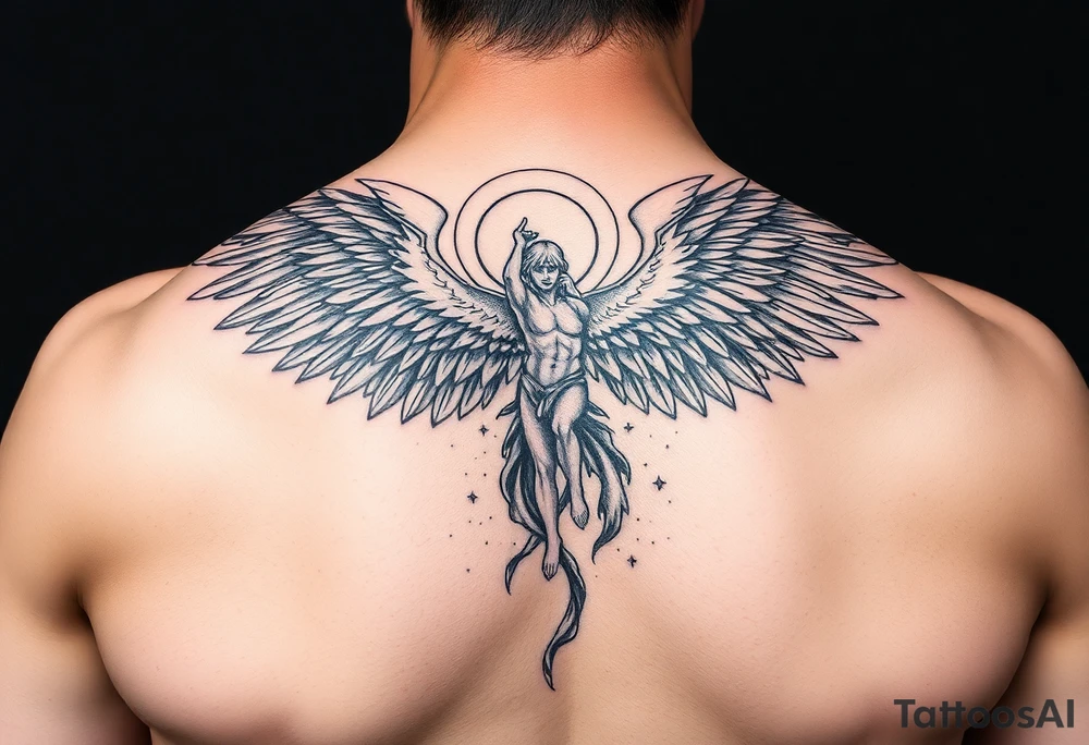 Fall of angel Dante mikha'el tattoo idea