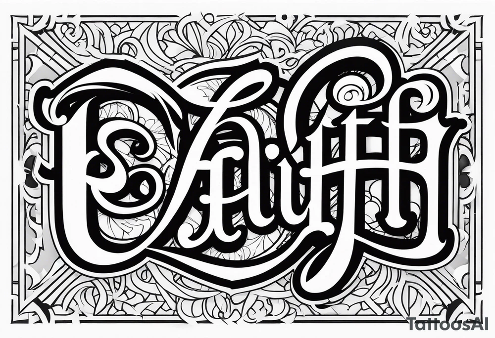 Faith tattoo idea