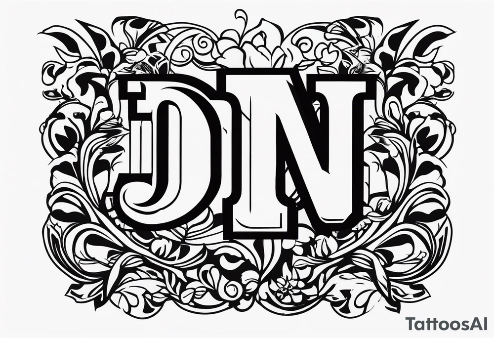 Initials JDM , JNM , JAG tattoo idea