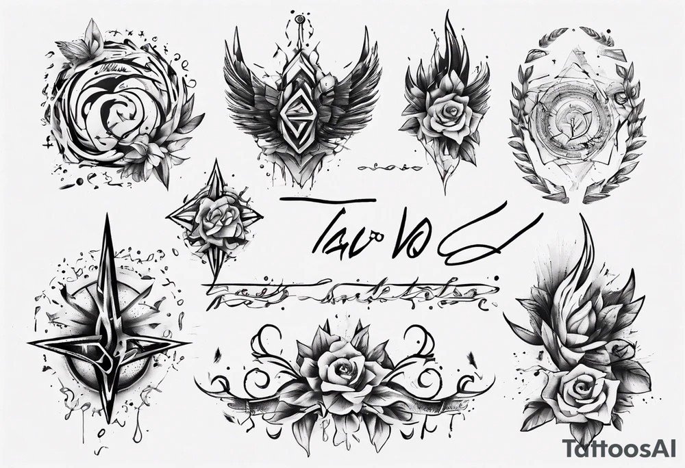 Tavo as a handwritten signature tattoo idea