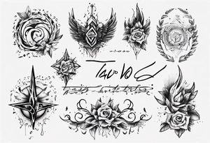 Tavo as a handwritten signature tattoo idea