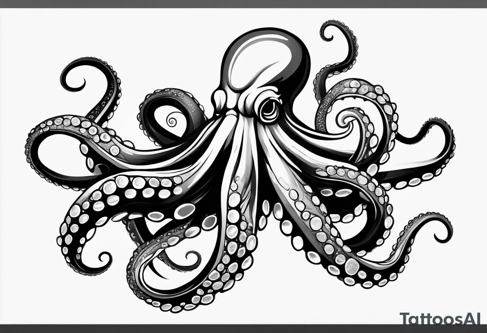 long octopus tattoo idea