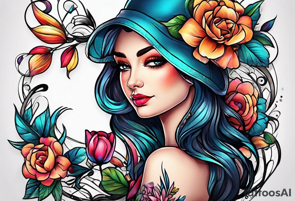 👑, 🎀 tattoo idea