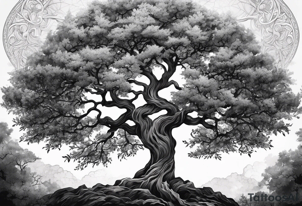 This ash tree was the Tree of Life that held Nine Worlds and connected everything in the universe. tattoo idea