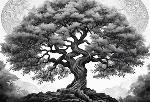 This ash tree was the Tree of Life that held Nine Worlds and connected everything in the universe. tattoo idea