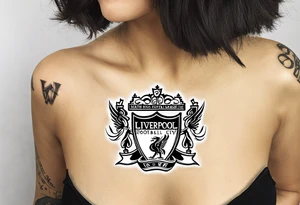 Small tattoo for a woman who love the Liverpool city, I would like to write the name of the city creating a heart shape, just text no places and no football tattoo idea