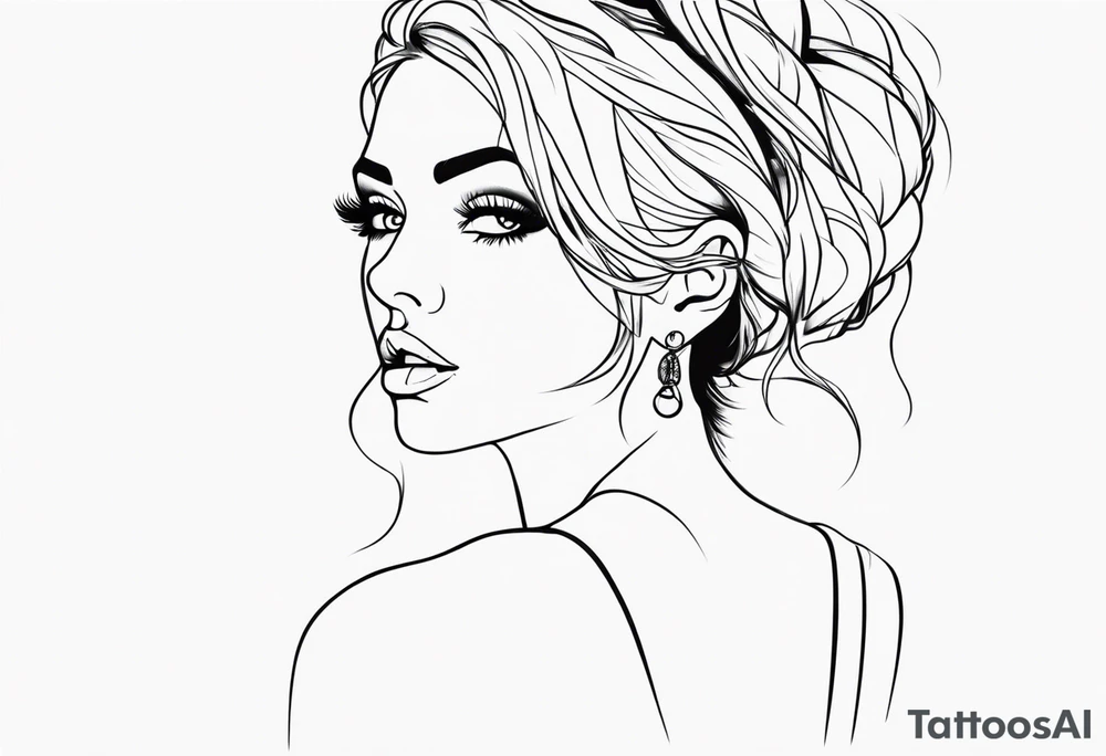 hot girl tattoo tattoo idea