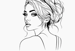 hot girl tattoo tattoo idea
