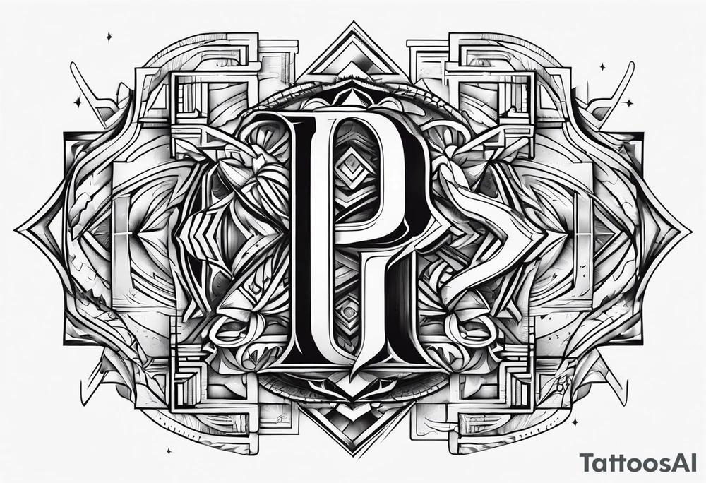 Letters P P D K T P W C tattoo idea