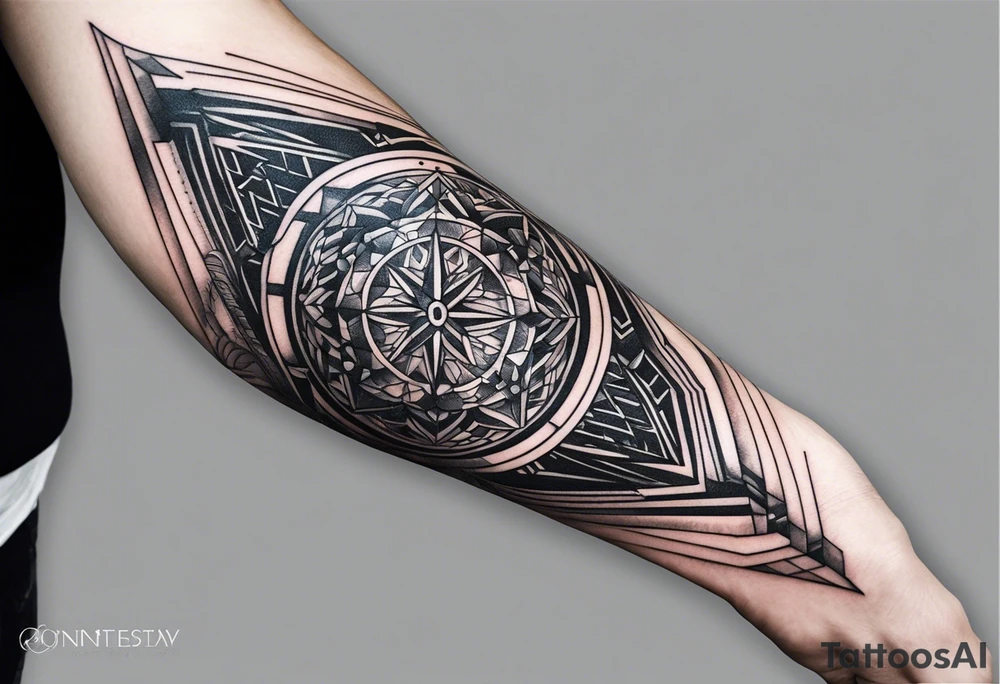 British, forearm tattoo, geometric, subtle, men, culture, iconic tattoo idea