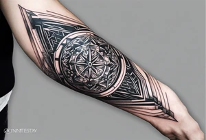 British, forearm tattoo, geometric, subtle, men, culture, iconic tattoo idea