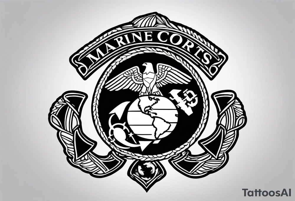 Marine corps tattoo idea