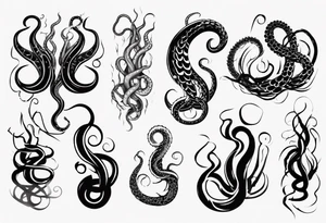 long tentacle tattoo tattoo idea