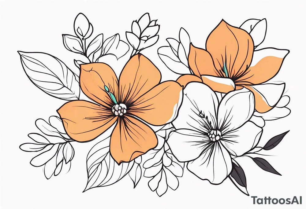 Flowers tattoo idea