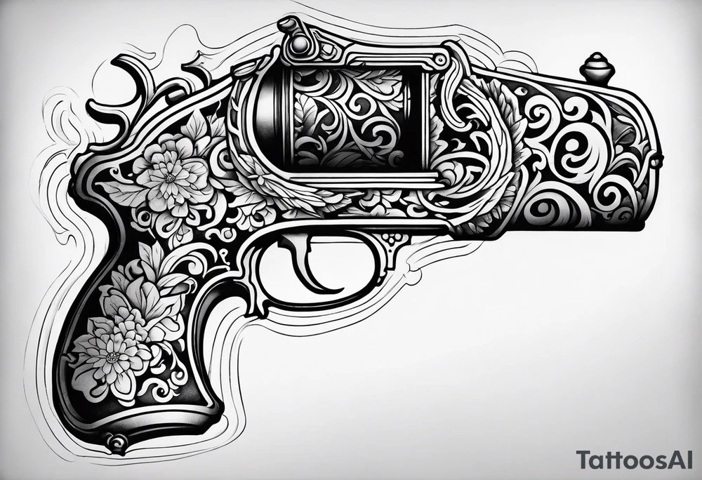 Flintlock pistol tattoo idea