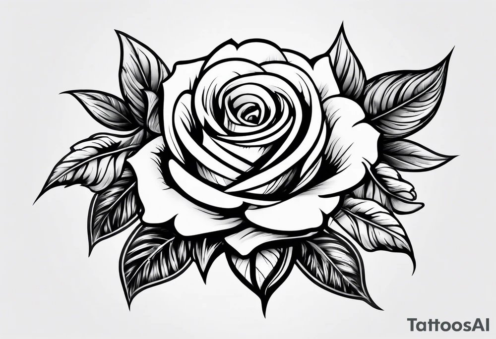 money with roses tattoo idea