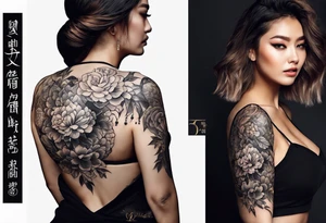Татуировка во всю икру tattoo idea